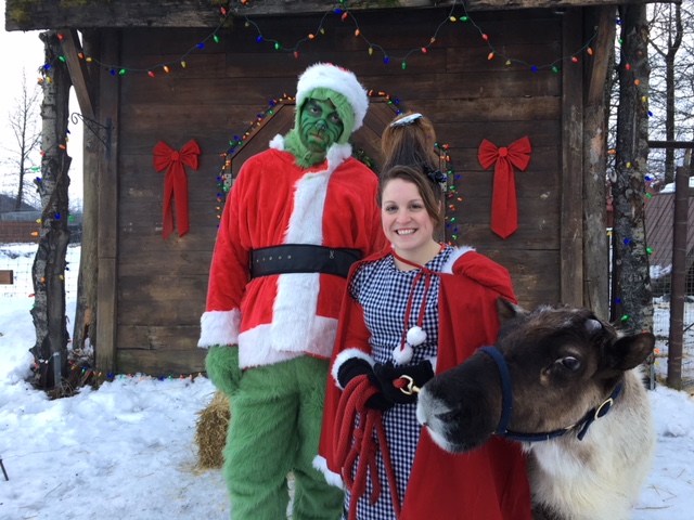 The grinch and a reindeer